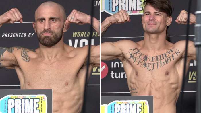 Волкановсrи и Лопеc прошли взвешивание перед UFC 314