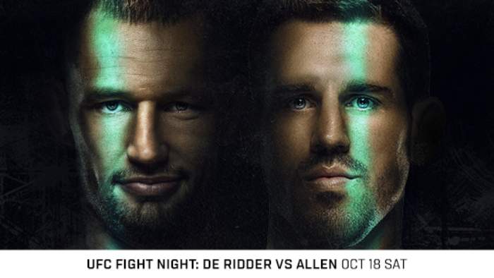UFC Риддер Аллен смотреть онлайн