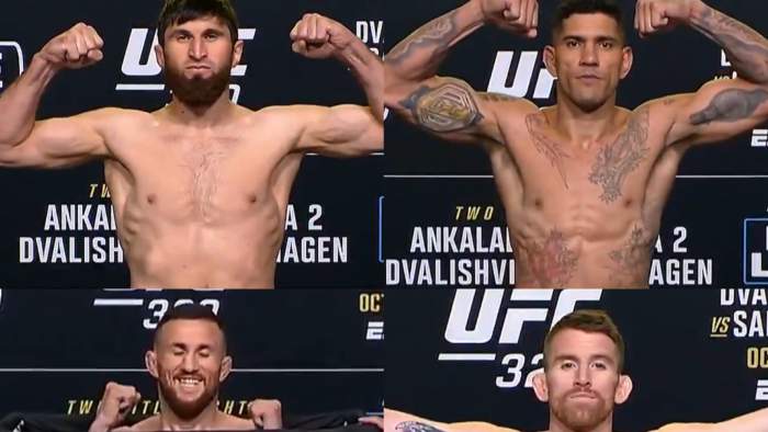 Анкалаев и Перейра показали одинаковый вес перед UFC 320