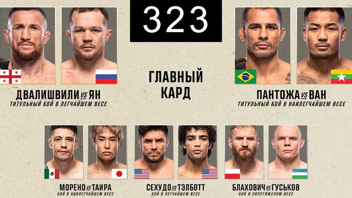 UFC 323 смотреть онлайн