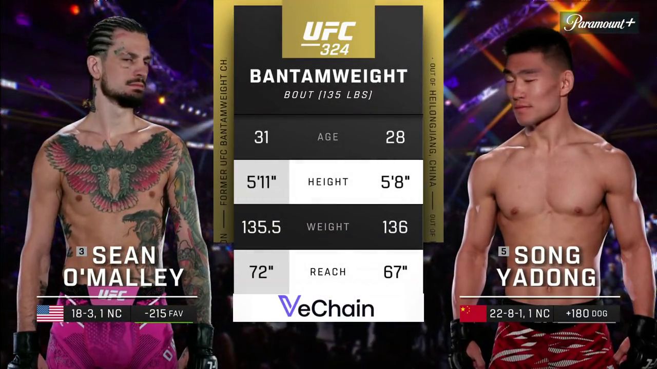 Видео боя: Сонг Ядонг - Шон О'Мэлли (25.01.2026)