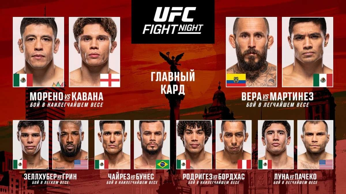 Результаты UFC Fight Night 269. Брэндон Морено проиграл Лониру Каване