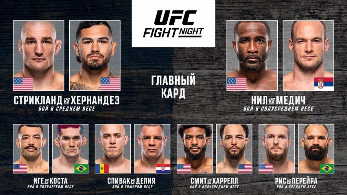Результаты UFC Fight Night 267. Стрикленд победил Эрнандеса